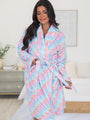 Meadow Mosaic Rise And Shine Fleece Robe