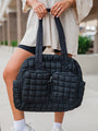 Quilted Black Weekender