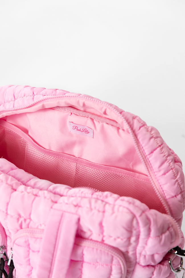 Quilted Light Pink Weekender DOORBUSTER