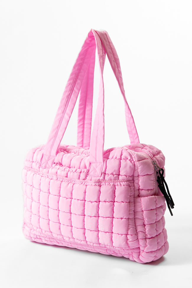 Quilted Light Pink Weekender DOORBUSTER