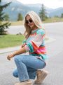 Led Me To You Multi Stripe Crew Neck Sweater