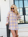 Breaking Plaid Yellow Shirt Dress FINAL SALE