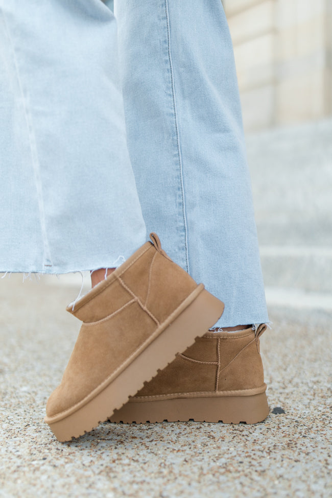 Georgia Chestnut Platform Mini Boot