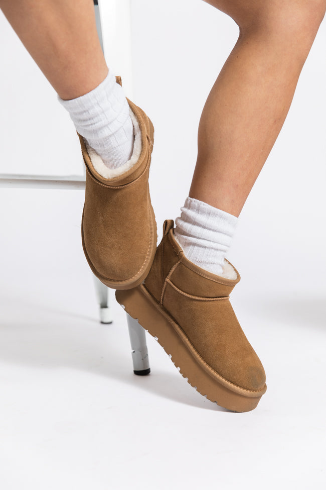 Georgia Chestnut Platform Mini Boot