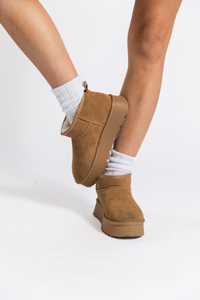 Georgia Chestnut Platform Mini Boot