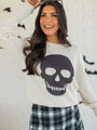 Bad To The Bone Stone Skull Sweater