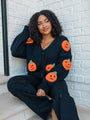 Hey Pumpkin Black Cardigan