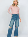 Kelsea Medium Wash Tall Wide Leg Jeans FINAL SALE