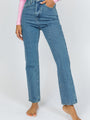 Megan Medium Wash Straight Leg Mom Jeans