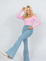 Maren Light Wash Stretchy Flare Jeans