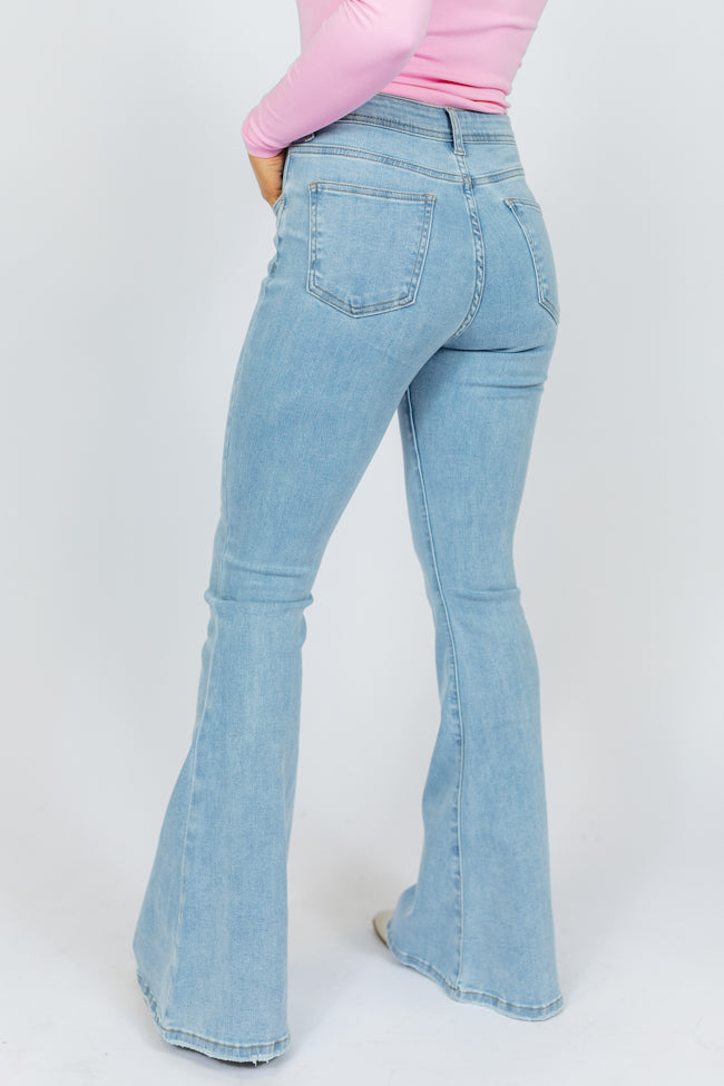 Maren Light Wash Stretchy Flare Jeans