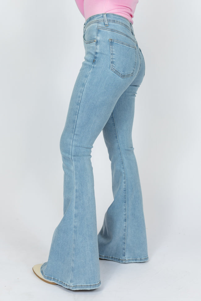 Light bell shops bottom jeans