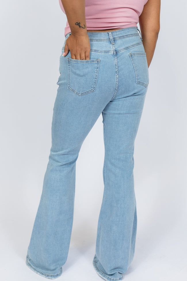 Maren Light Wash Stretchy Flare Jeans