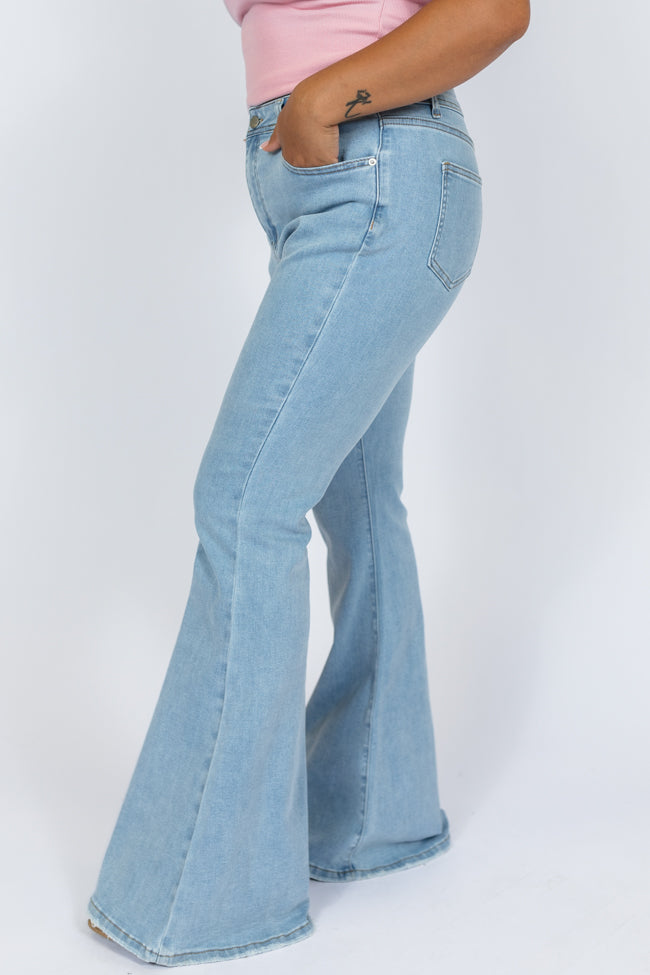 Maren Light Wash Stretchy Flare Jeans