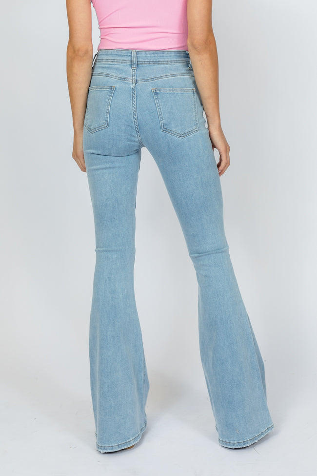 Maren Light Wash Stretchy Flare Jeans