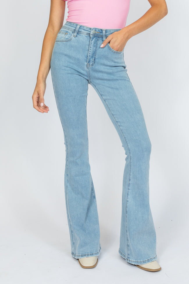 Maren Light Wash Stretchy Flare Jeans