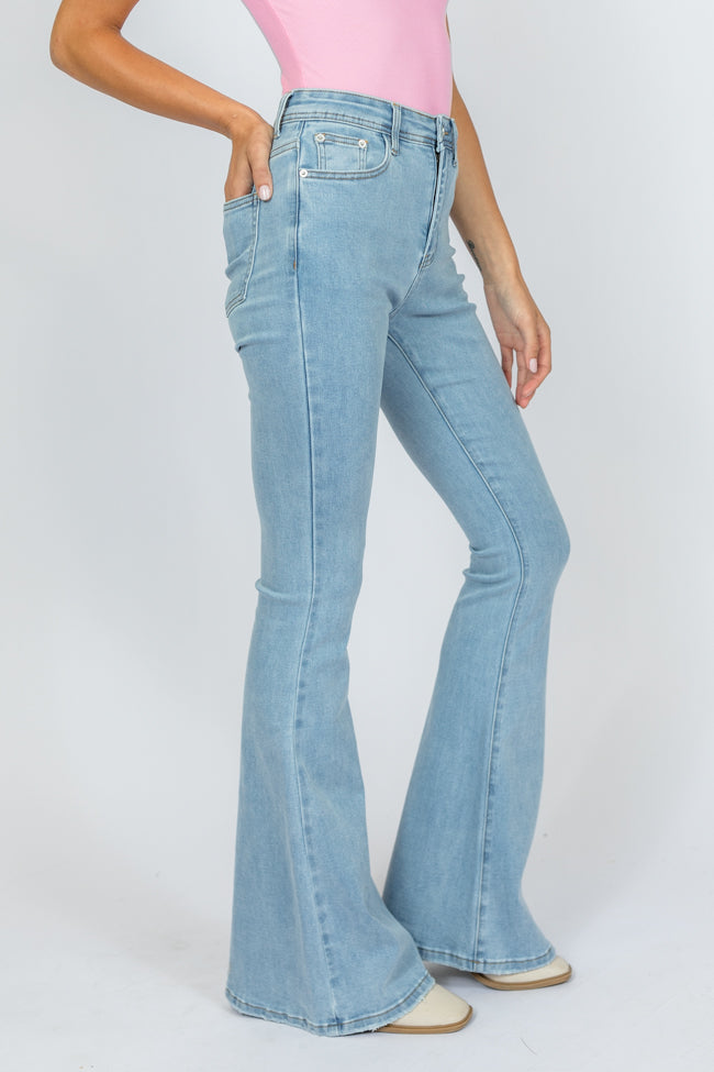 Maren Light Wash Stretchy Flare Jeans