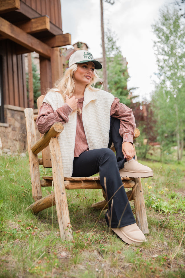 Make The Call Cream Quilted Vest