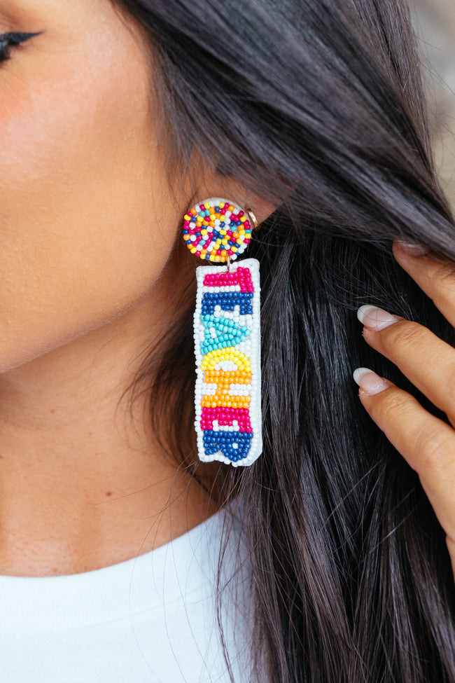 Queen Of The Classroom Teacher Beaded Earrings