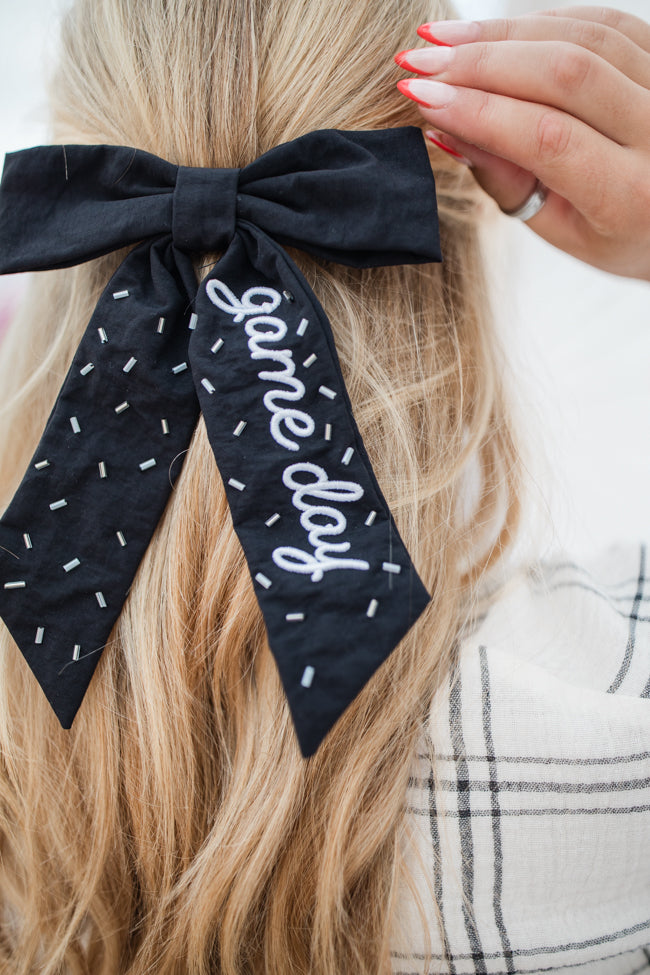 Black Gameday Bow