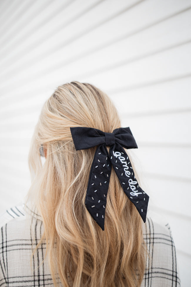 Black Gameday Bow