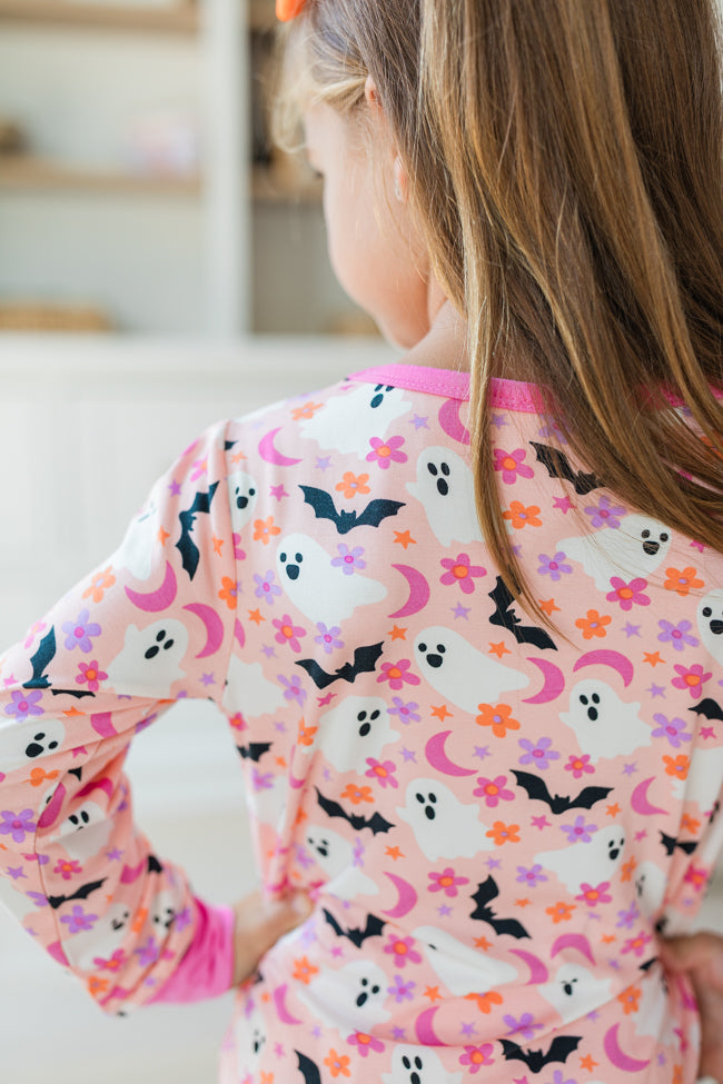 Kid's Under The Stars In Haunted Honey Girly Bamboo Pajama Set