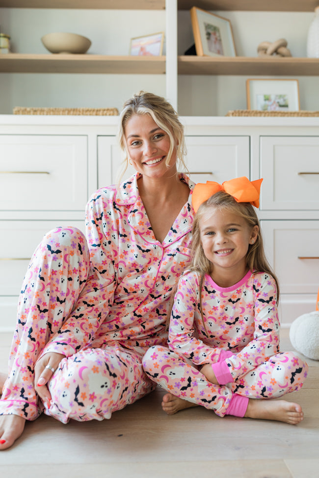 Kid's Under The Stars In Haunted Honey Girly Bamboo Pajama Set