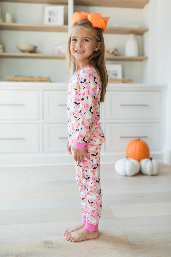 Kid's Under The Stars In Haunted Honey Girly Bamboo Pajama Set