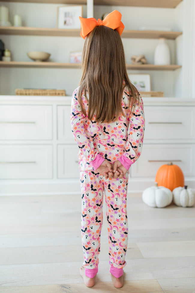 Kid's Under The Stars In Haunted Honey Girly Bamboo Pajama Set