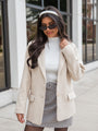 Do It Pronto Beige Wool Blend Blazer Jacket