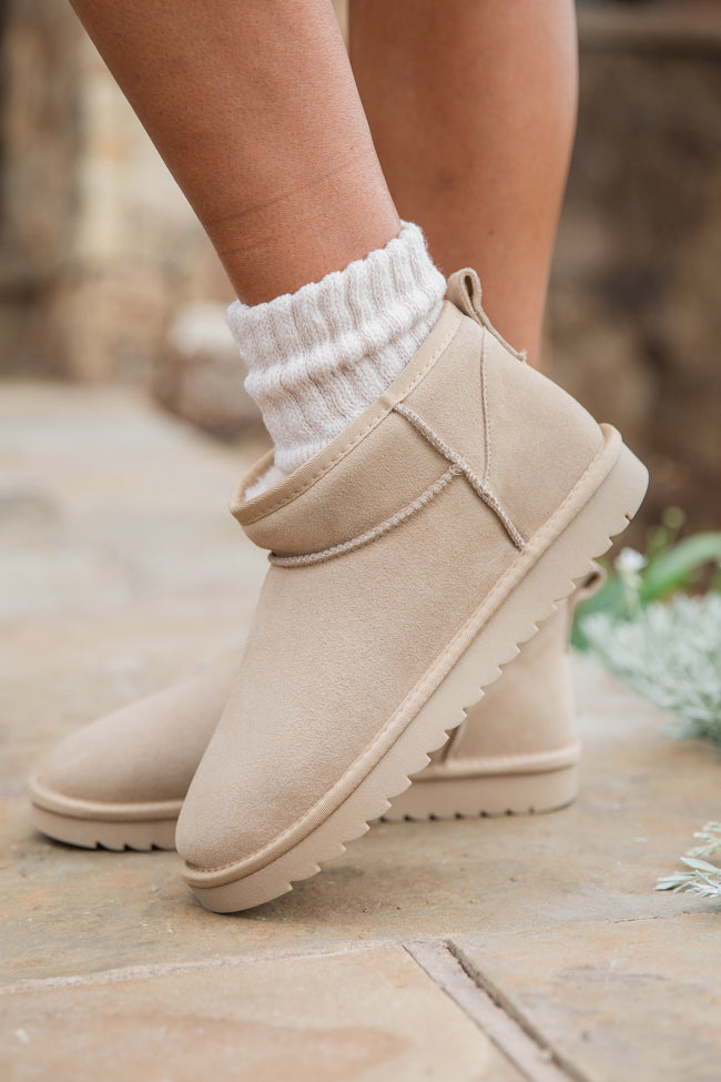 Georgia Light Beige Mini Boot