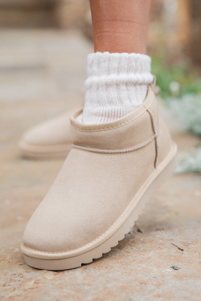 Georgia Light Beige Mini Boot