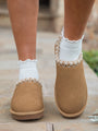 Sydney Chestnut Short Slip-On Bootie SALE