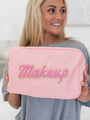 Pink "Makeup" Travel Pouch