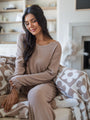 Peaceful Nights Brown Pajama Top