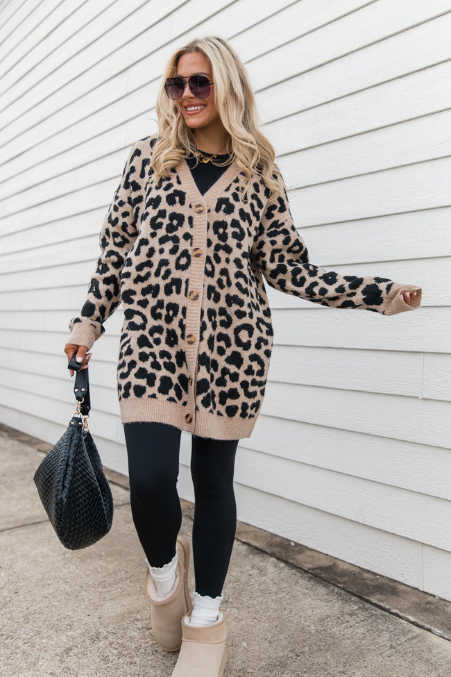 Animal Instincts Leopard Cardigan