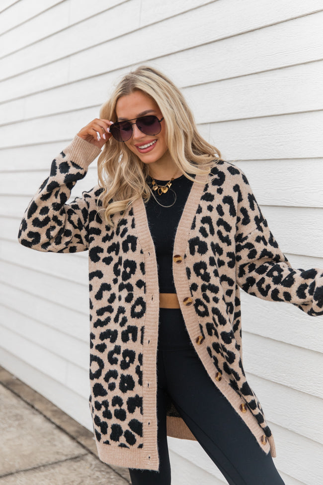 Animal Instincts Leopard Cardigan