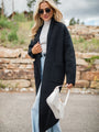 Go Where You Choose Black Long Cardigan