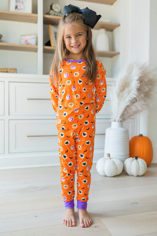 Kid's Creepy Cute Halloween Cookie Bamboo Pajama Set Macy Blackwell X Pink Lily