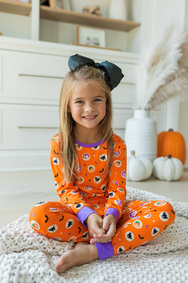 Kid's Creepy Cute Halloween Cookie Bamboo Pajama Set Macy Blackwell X Pink Lily