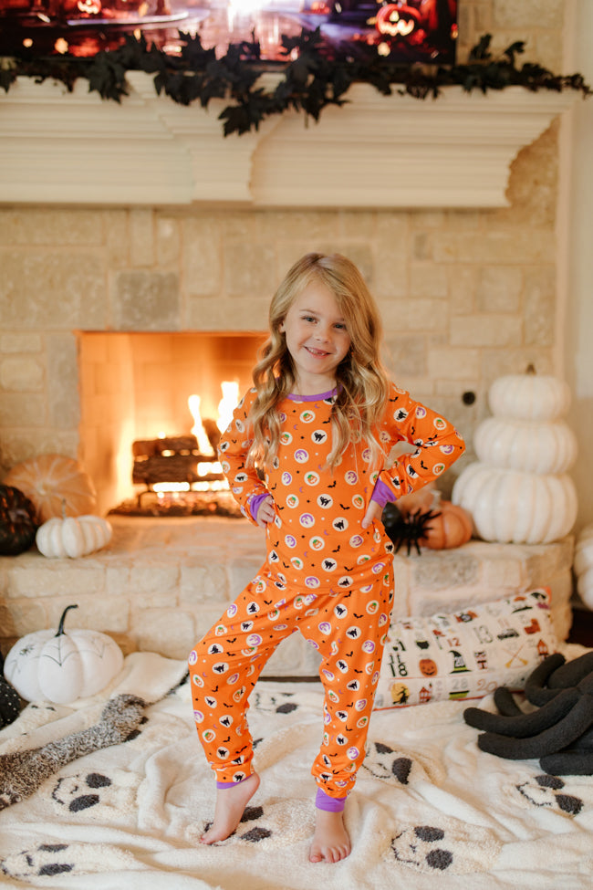 Kid's Creepy Cute Halloween Cookie Bamboo Pajama Set Macy Blackwell X Pink Lily