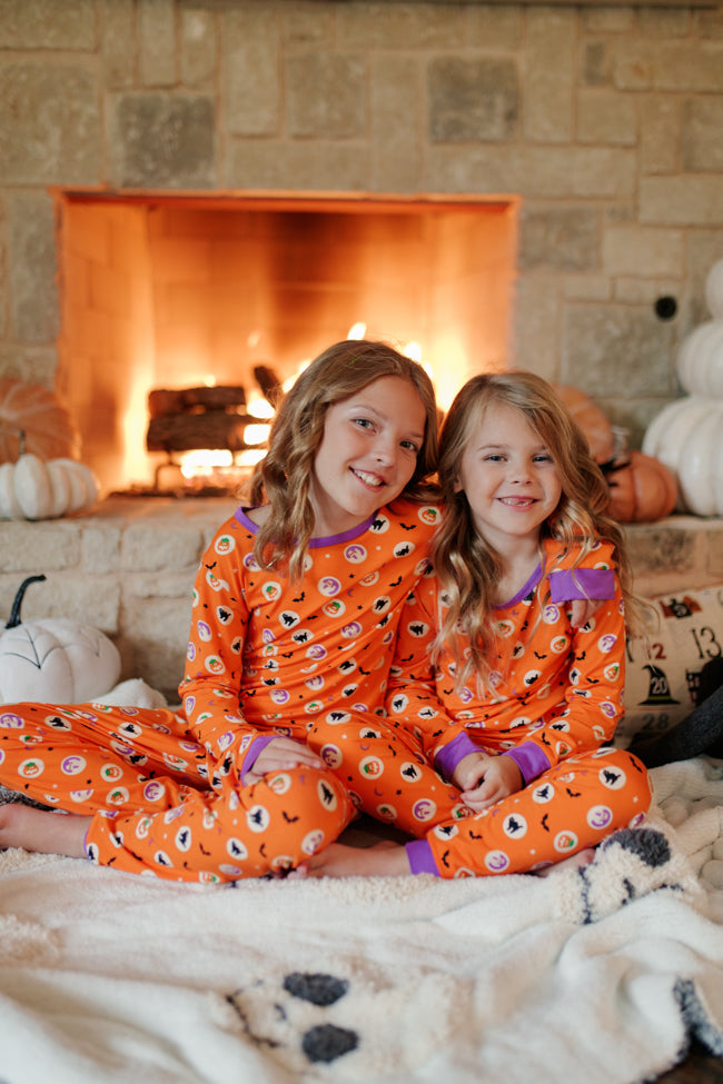 Kid's Creepy Cute Halloween Cookie Bamboo Pajama Set Macy Blackwell X Pink Lily