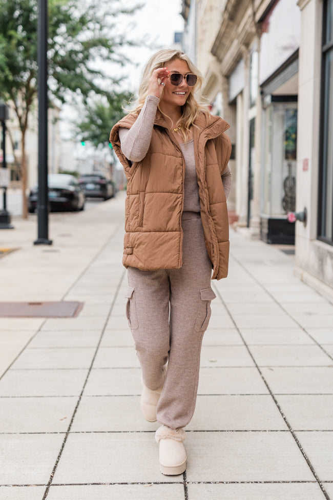 Start The Day Mushroom Waffle Knit Set