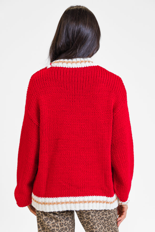 Merry and Bright Red Sweater