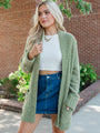 All Time Fav Olive Fuzzy Cardigan