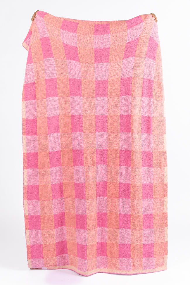 Make Me Believe In Grateful Gingham Blanket DOORBUSTER