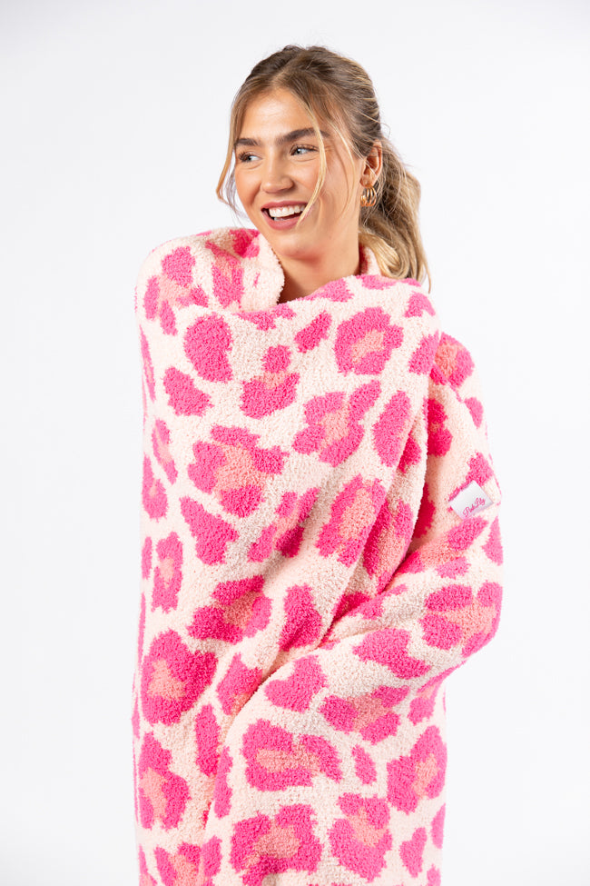 Make Me Believe In Pink Spotted Sweetheart Blanket