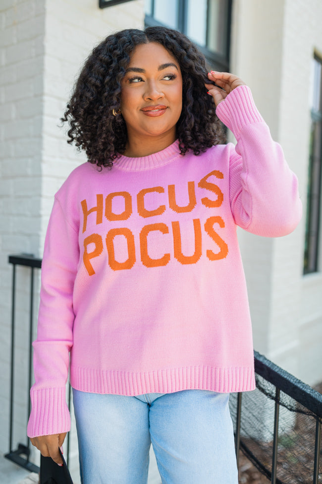 Spell On You Pink and Orange Hocus Pocus Sweater