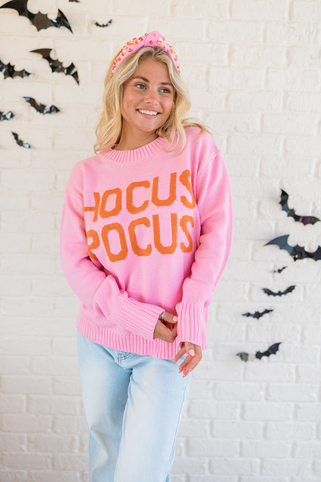 Spell On You Pink and Orange Hocus Pocus Sweater