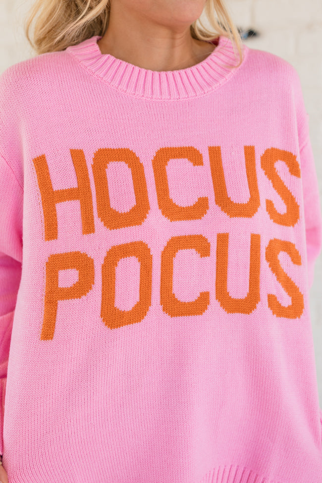 Spell On You Pink and Orange Hocus Pocus Sweater